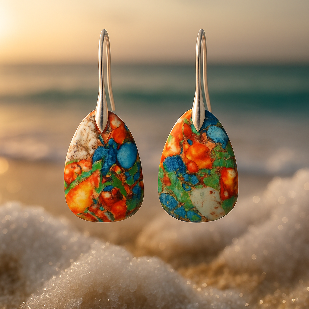 Aristea – Boucles d'oreilles tropicales multicolores