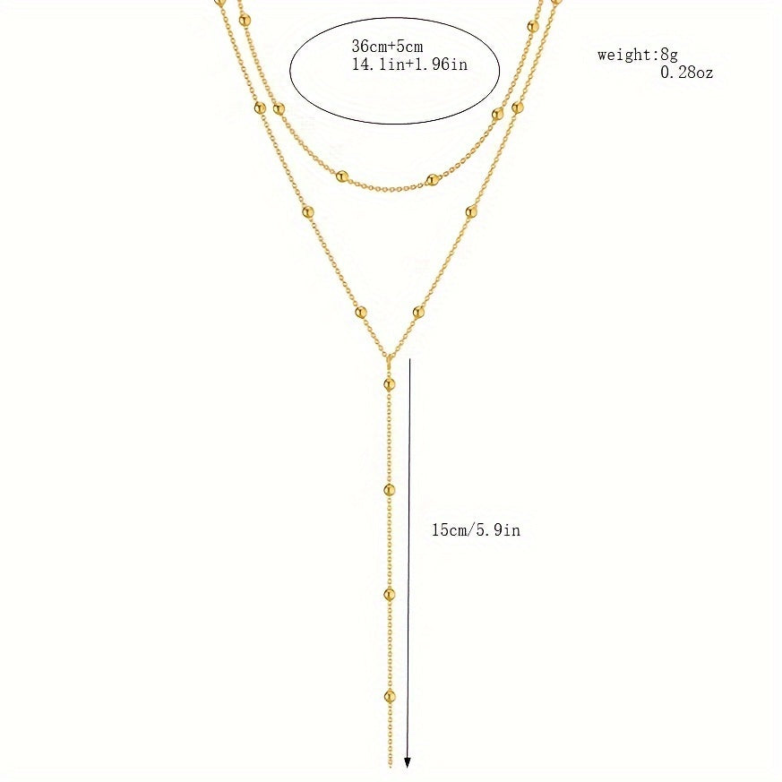 Perles en Duo – Collier à Pampilles en Perles de Riz