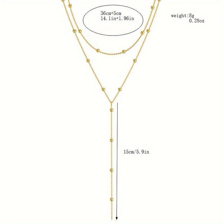 Perles en Duo – Collier à Pampilles en Perles de Riz