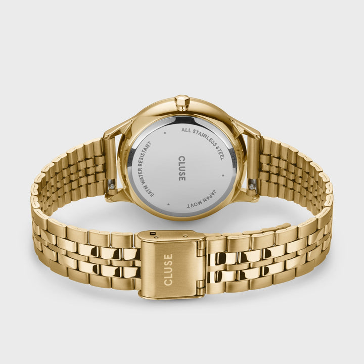 Montre Multifonction Minuit Acier, Vert Sauge, Couleur Or