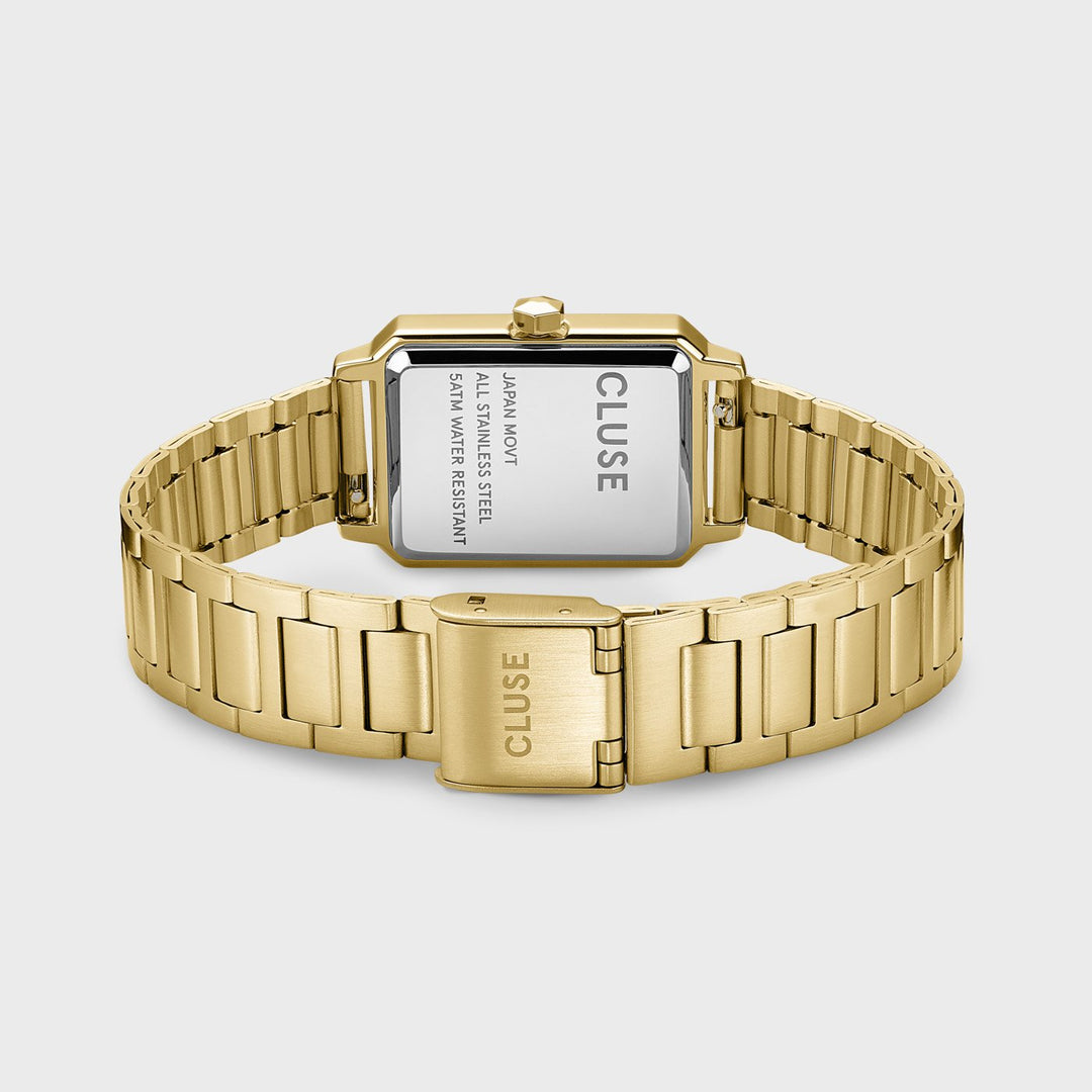 Montre Fluette Acier, Couleur Verte, Or