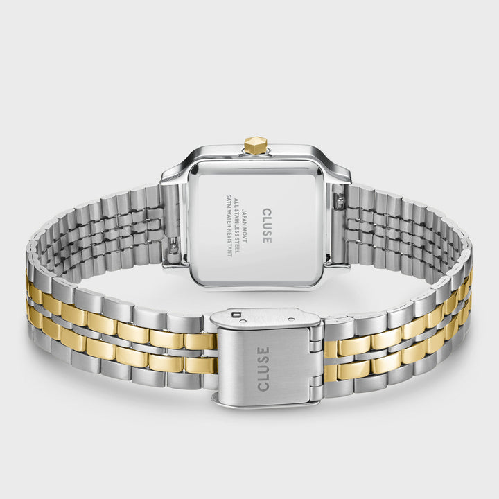 Gracieuse Petite Montre en Acier, Bicolore