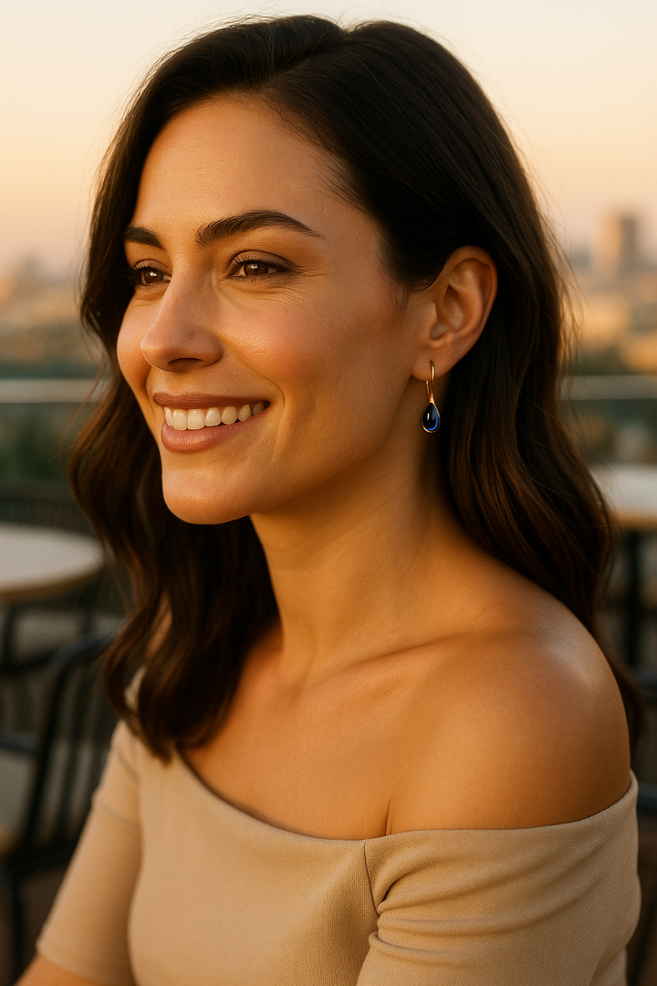 Boucles d’oreilles en cristal sable