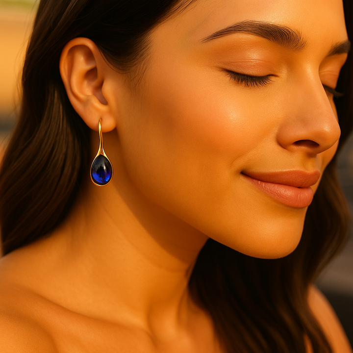 Boucles d’oreilles en cristal sable