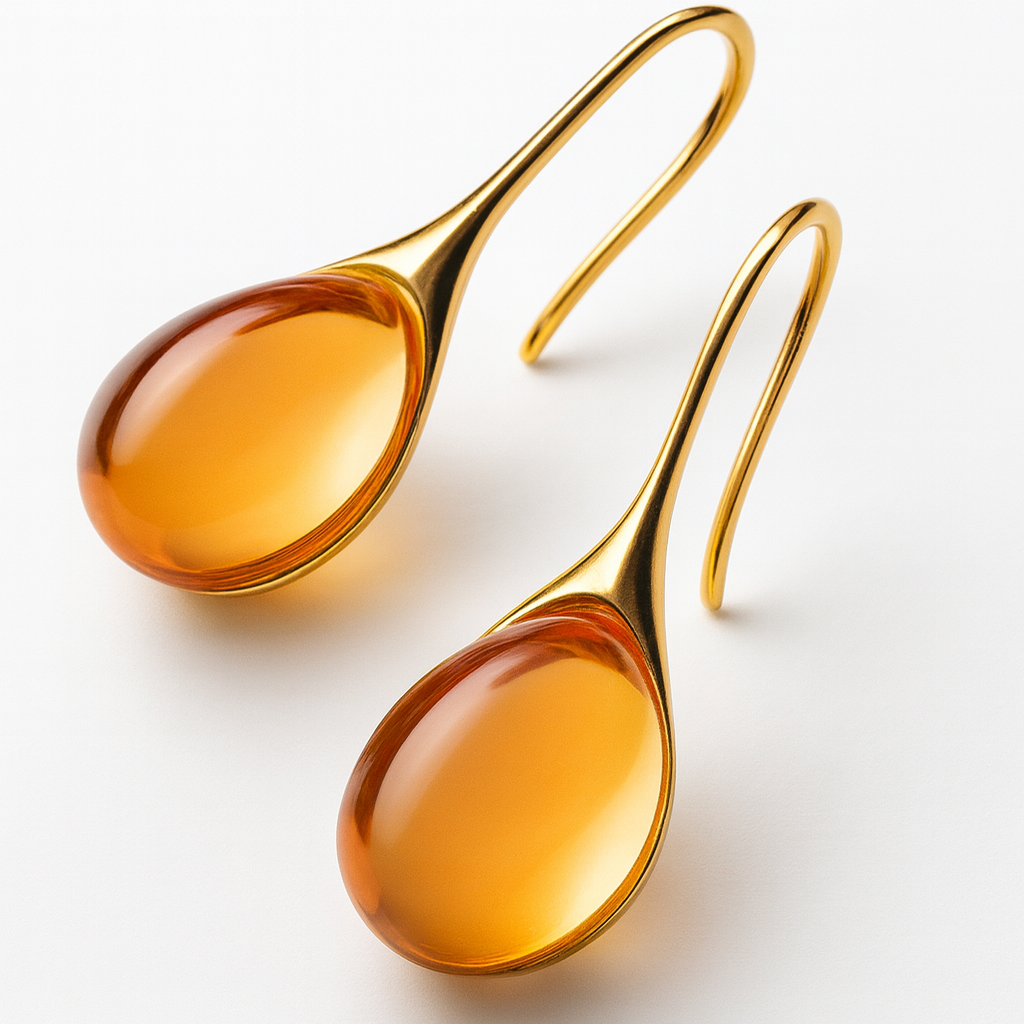 Boucles d’oreilles en cristal sable