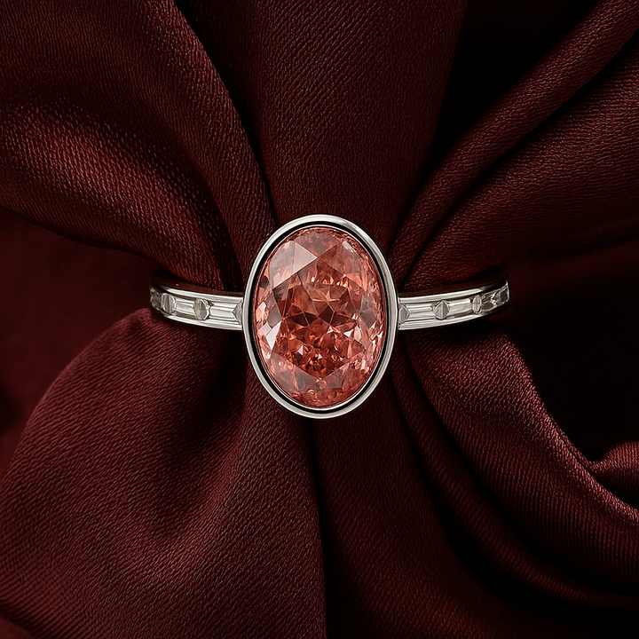 Joie - Bague en Moissanite Blanche