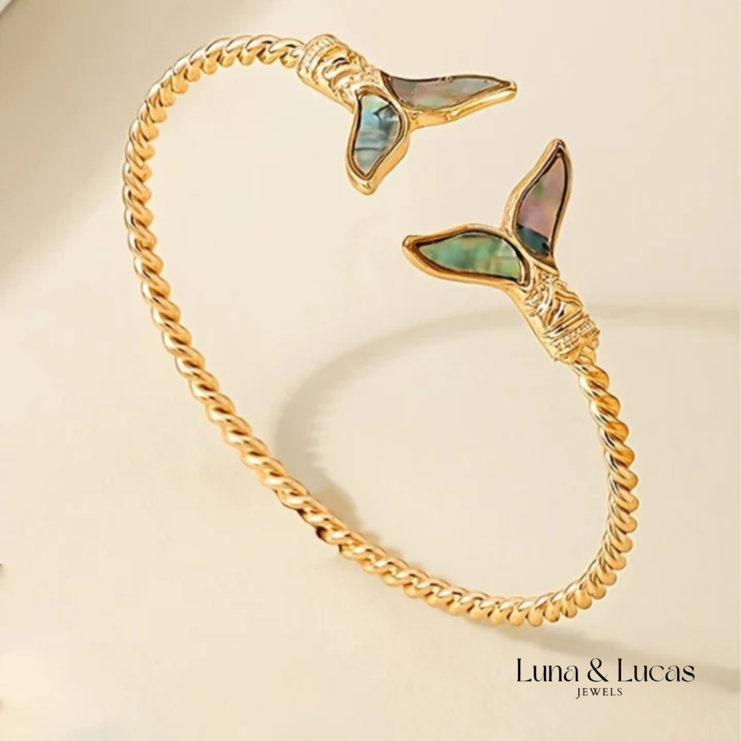 Dolphin Tail Gold Color Bracelet