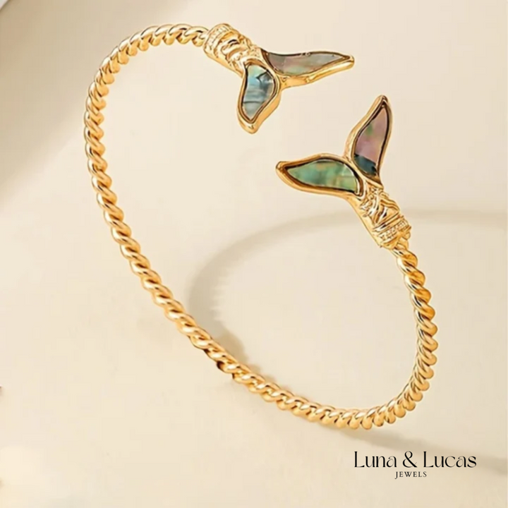 Dolphin Tail Gold Color Bracelet