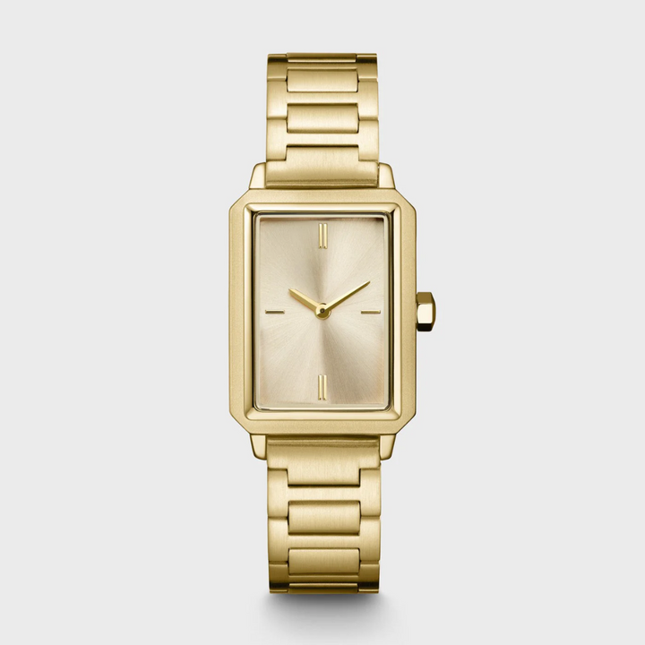 Montre Fluette en Acier, Couleur Or Plein