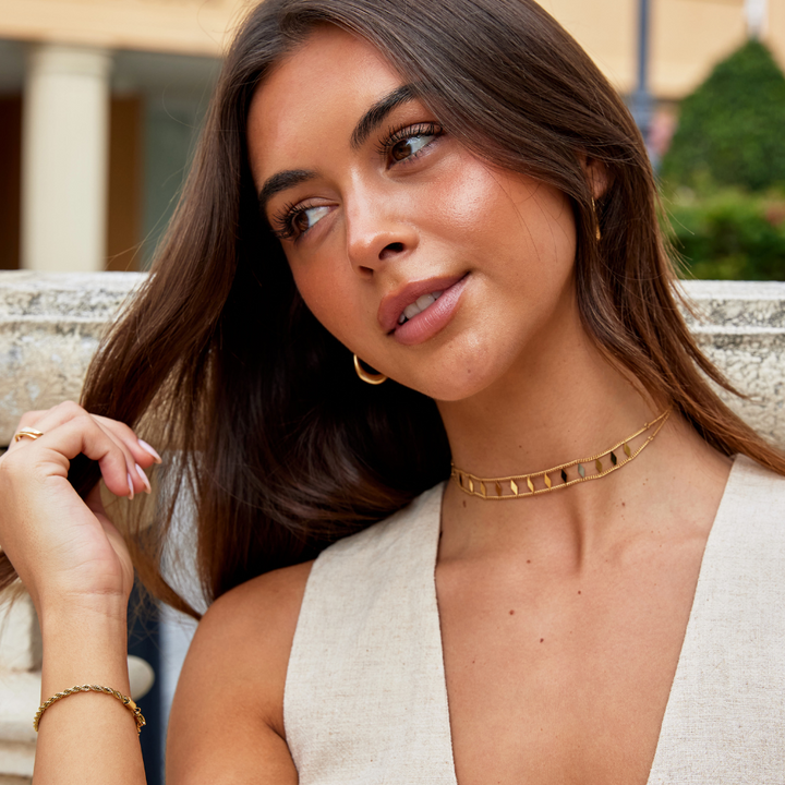 Choker Zara finition dorée