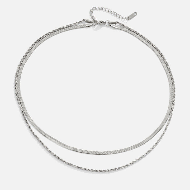 Collier Superposé en Argent - Modèle Alexandra