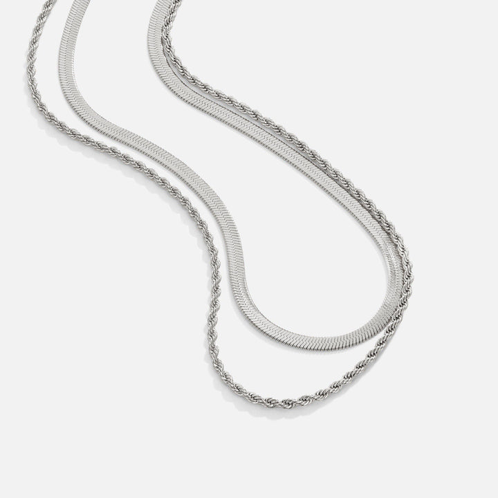 Collier Superposé en Argent - Modèle Alexandra