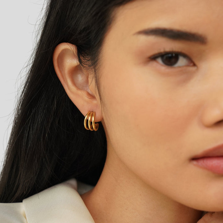 Boucles d'oreilles Ana Triple