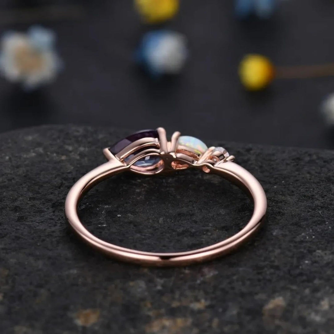 Bague en Agate Mousse