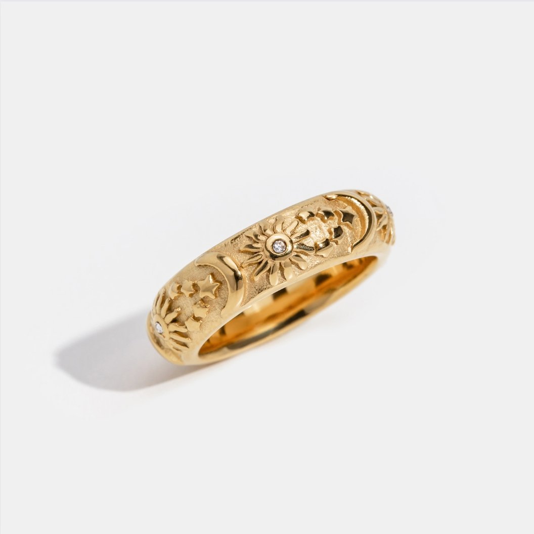 Céleste – Bague à l’éclat doré