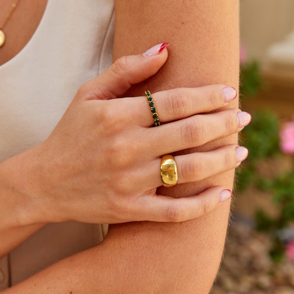 Chunky Gold Ring Celia