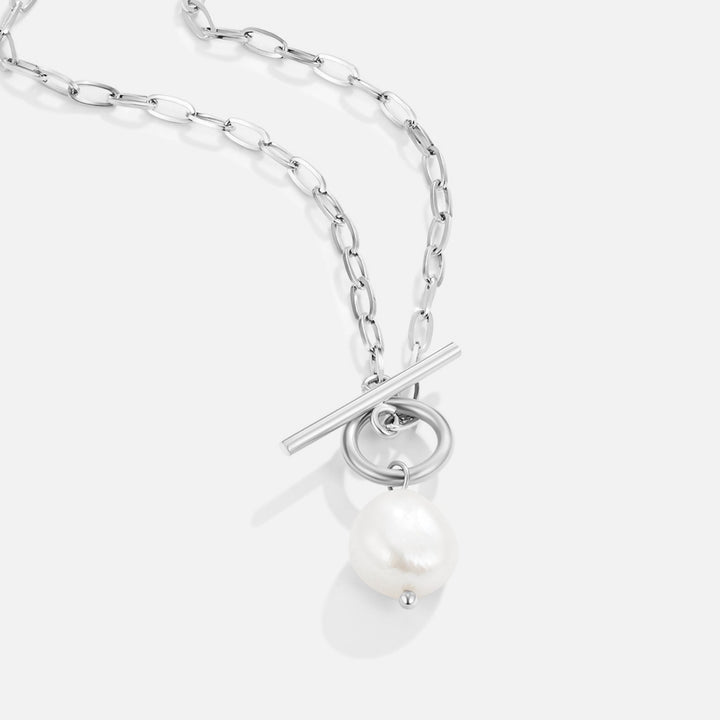 Collier Eva en perles d'eau douce et argent