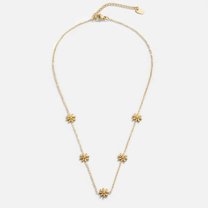 Collier floral doré