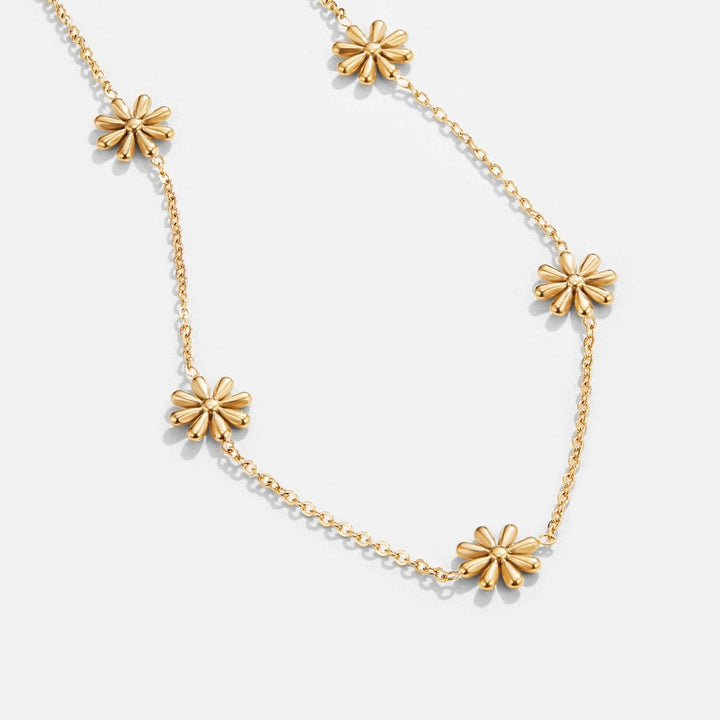 Collier floral doré