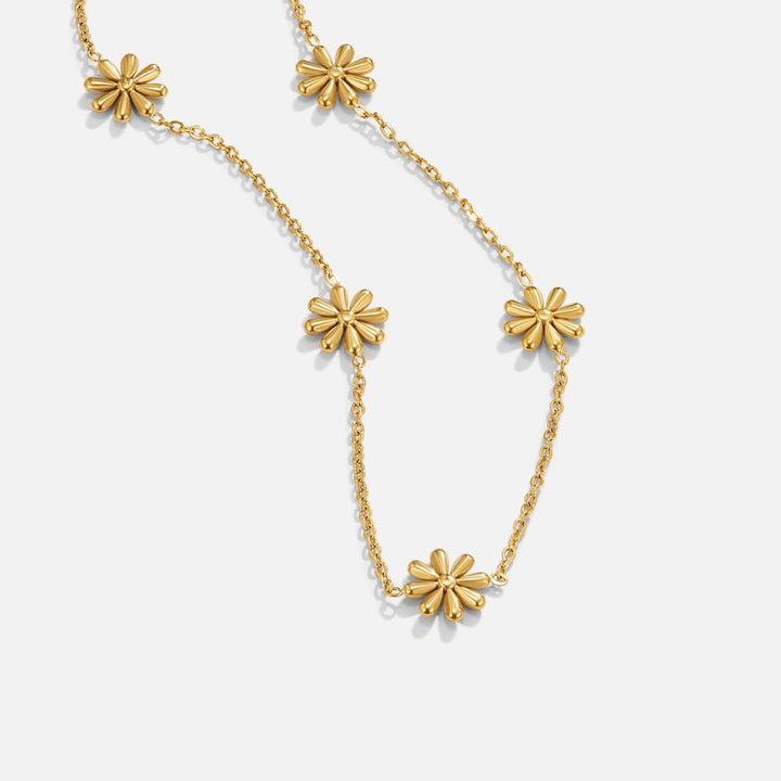 Collier floral doré