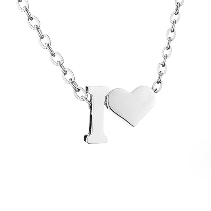 Collier en Argent 'Amour Éternel' avec Initiale