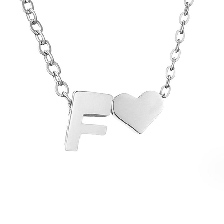 Collier en Argent 'Amour Éternel' avec Initiale