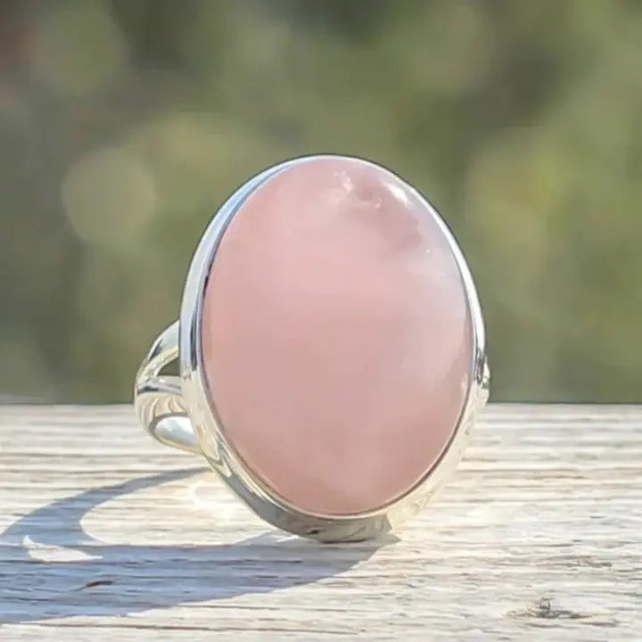 Bague en Quartz Rose Vintage