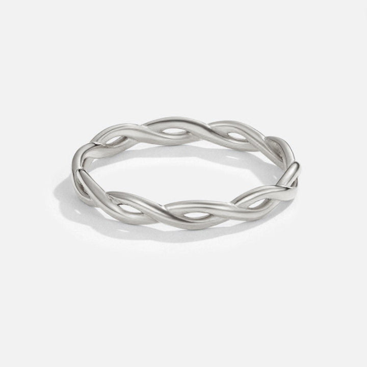 Anneau Infini Torsadé en Argent
