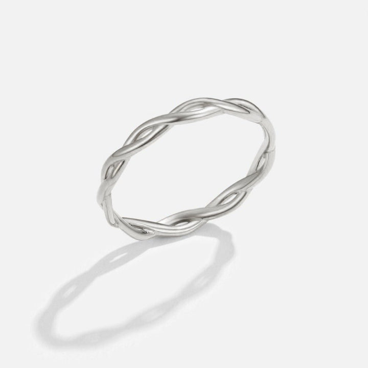 Anneau Infini Torsadé en Argent