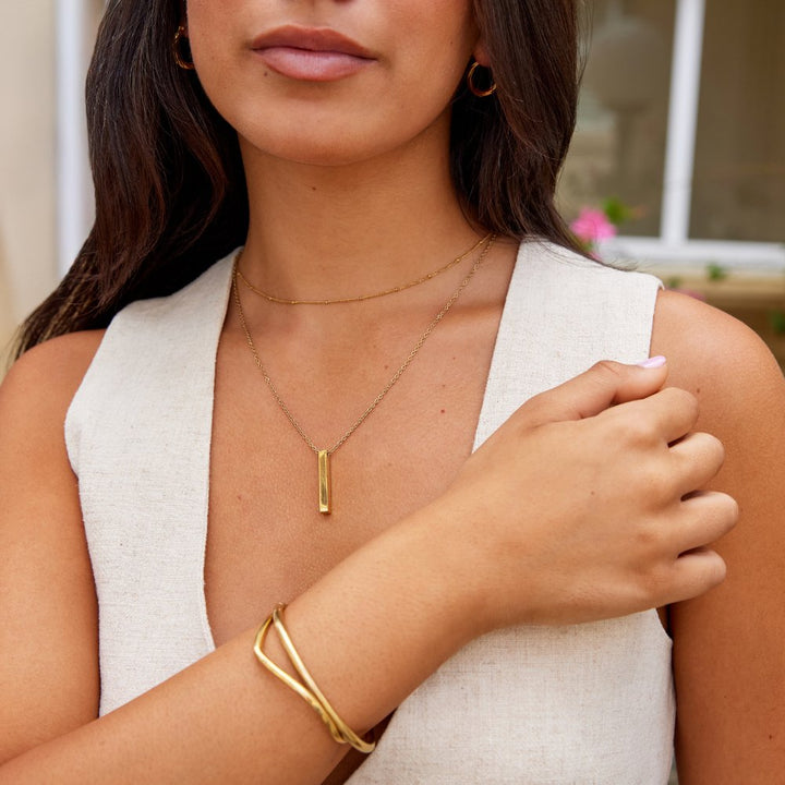 Collier doré Bar Lala