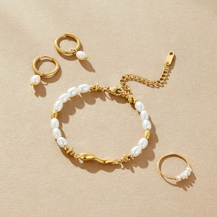 Bracelet Lov en Perles d'Eau Douce