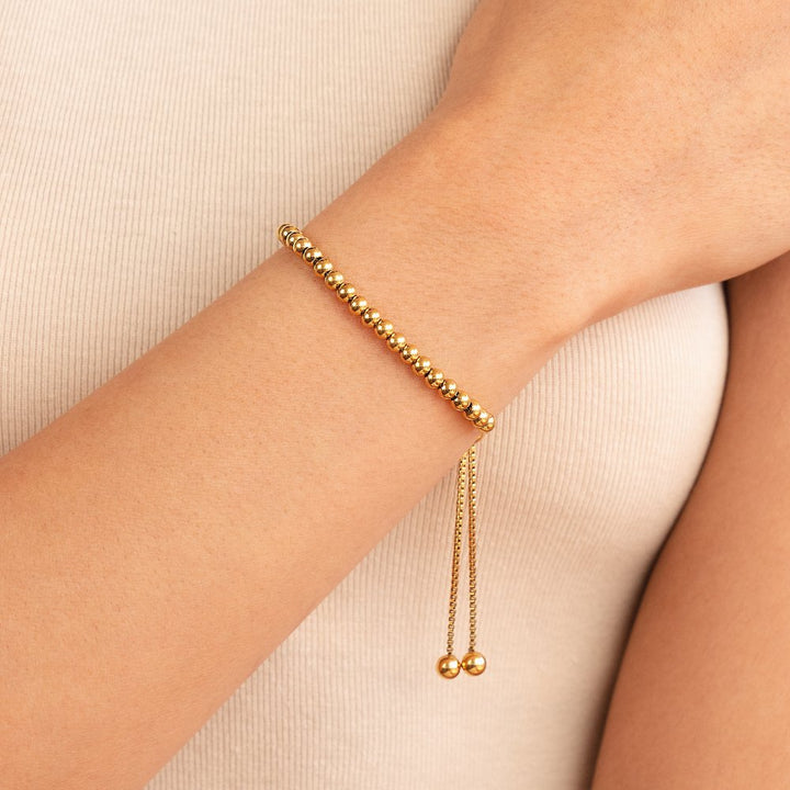 Nila Bracelet en Or Perlé