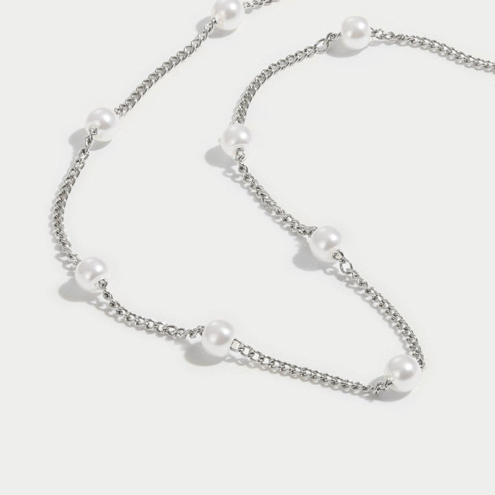 Nura Argent - Collier en Perles