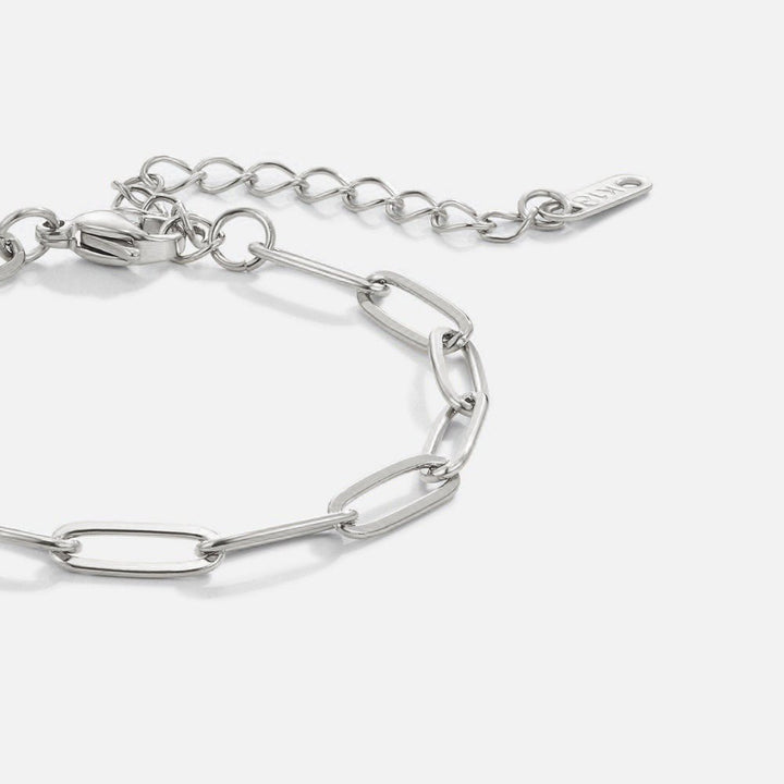 Bracelet en argent en forme de trombone