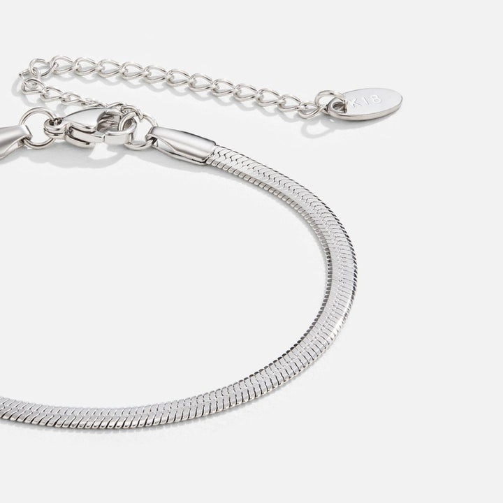 Sarya Bracelet en Argent à Chaîne Serpent