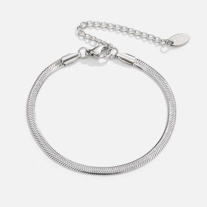 Sarya Bracelet en Argent à Chaîne Serpent