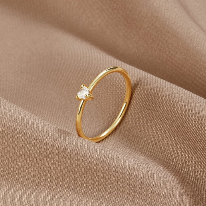'Petit Amour' Bague en Cristal Coeur