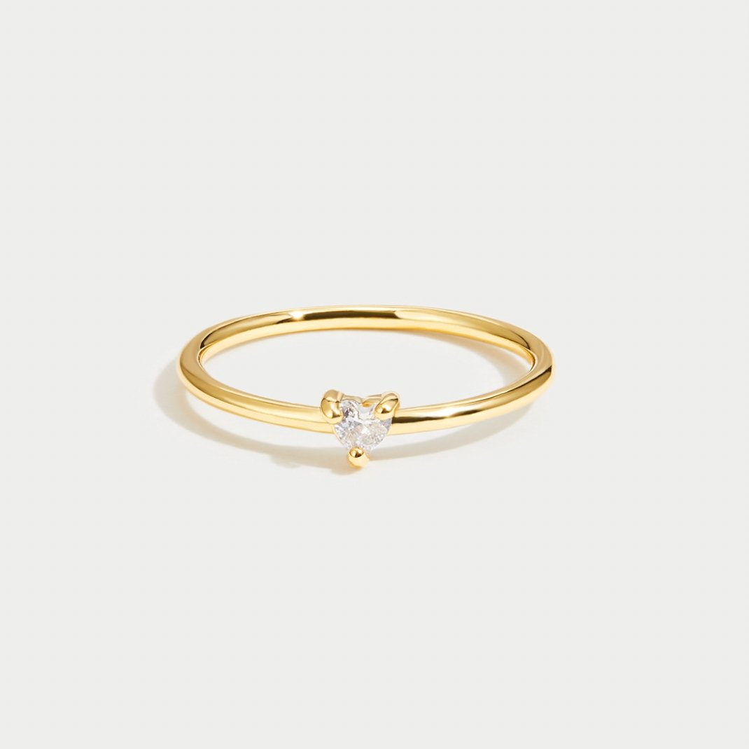 'Petit Amour' Bague en Cristal Coeur
