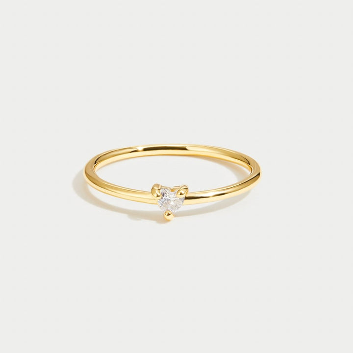 'Petit Amour' Bague en Cristal Coeur