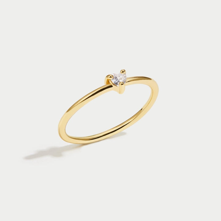 'Petit Amour' Bague en Cristal Coeur